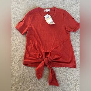 NWT Band of Gypsies Ginger Spice Shirt Sleeve T-shirt, Size Small